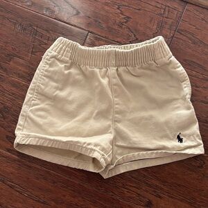Polo by Ralph Lauren Kids Cream Elastic-Waist Shorts with Polo Pony